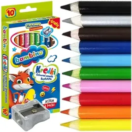 kredki-bambino-grube-okragle-jumbo-w-drewnie-10-kolorow-temperowka