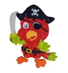 grube-puzzle-edukacyjne-papuga-pirata