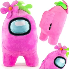 among-us-maskotka-pluszak-crewmate-rozowy-30-cm-impostor-przytulanka