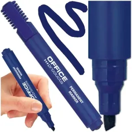 marker-permanentny-office-products-niebieski-pisak-sciety-wodoodporny