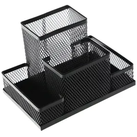 przybornik-na-biurko-organizer-metalowy-siatka-czarny-4-komory-q-connect