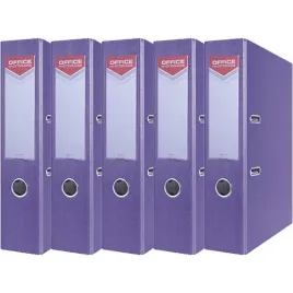 segregator-a4-75mm-office-products-z-dzwignia-pp-fioletowy-5-sztuk
