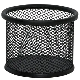 organizer-przybornik-na-biurko-metalowy-okragly-czarny-siatka-q-connect