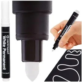 marker-pisak-flamaster-permanenty-okragly-2-5mm-bialy-metal-szklo-centropen
