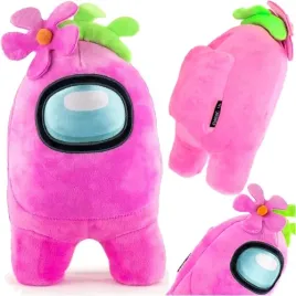 among-us-maskotka-pluszak-crewmate-rozowy-30-cm-impostor-przytulanka
