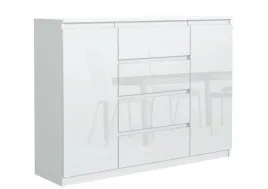 biala-komoda-120cm-4-szuflady-2-drzwi-front-polysk