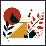 plakat-100x100cm-ogien-i-flora-wysokosc-produktu-100-cm