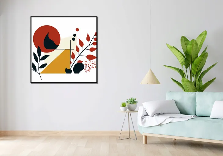 plakat-100x100cm-ogien-i-flora-szerokosc-produktu-100-cm