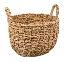 okragly-kosz-z-trawy-morskiej-z-uchwytami-28x28x20-28h-cm