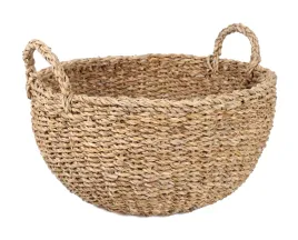 okragly-kosz-z-trawy-morskiej-z-uchwytami-42x42x21-27h-cm