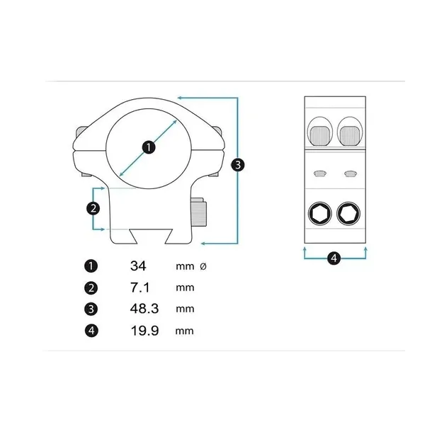 montaz-accu-lite-34-mm-low-element-optics-stan-nowy-rodzaj-inny