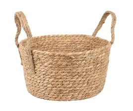 okragly-koszyk-z-sitowia-z-uchwytami-boho-28x28x14-cm