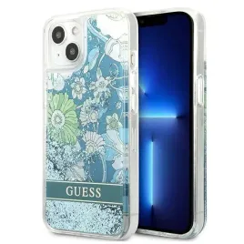 guess-guhcp13mlflsn-iphone-13-61-zielony-green-hardcase-flower-liquid-gli