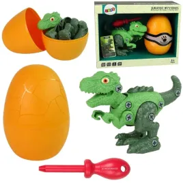 zestaw-dinozaur-tyranozaur-rex-z-jajkiem-diy-srubokret-zielony