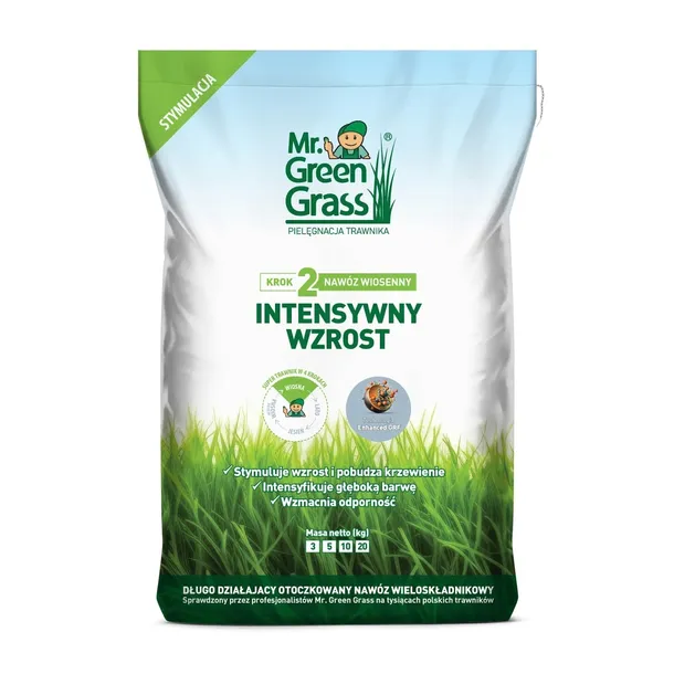 Długo działający nawóz do trawy wiosenny - Mr. Green Grass 5 kg
