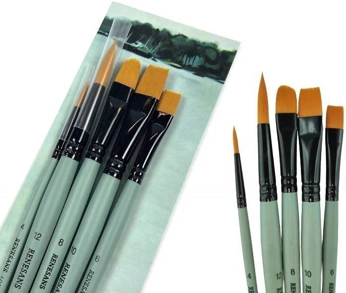 zestaw-pieciu-pedzli-5pc-ksztalt-wlosia-okragly-spiczasty-plaski