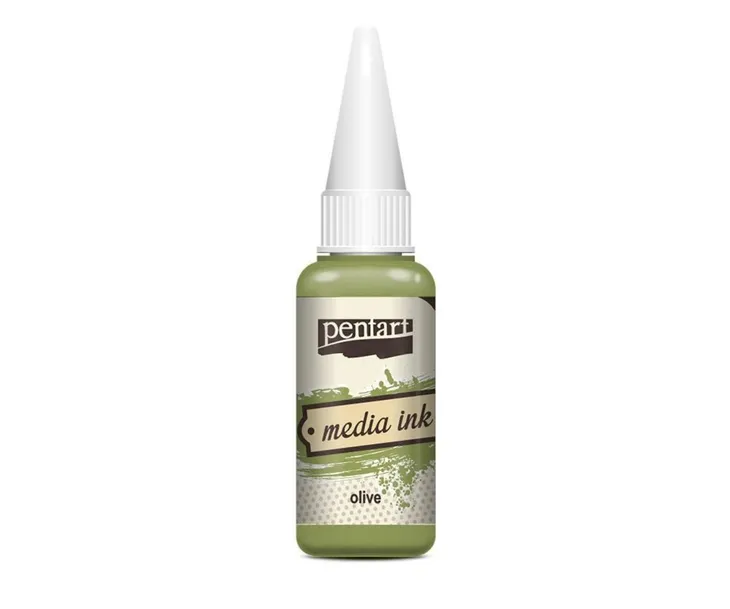 media-ink-pentart-20-ml-olive-kolor-zielony