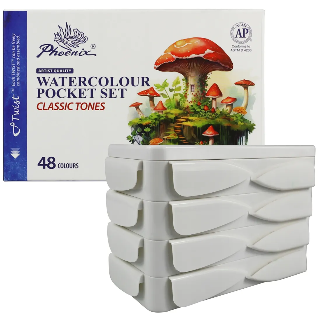 farby-akwarelowe-w-kostkach-phoenix-box-48-kol-stan-nowy