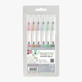 kuretake-clean-color-dot-mild-smoky-colors-6szt-tcsd-6100-6vb