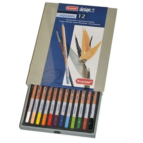 kredki-akwarelowe-design-bruynzeel-12-kol-rodzaj-akwarelowe-stan-nowy