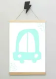 blekitne-auto-plakat-40x60-cm-stan-nowy