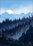 blekitny-las-plakat-40x50-cm