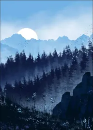 blekitny-las-plakat-40x50-cm