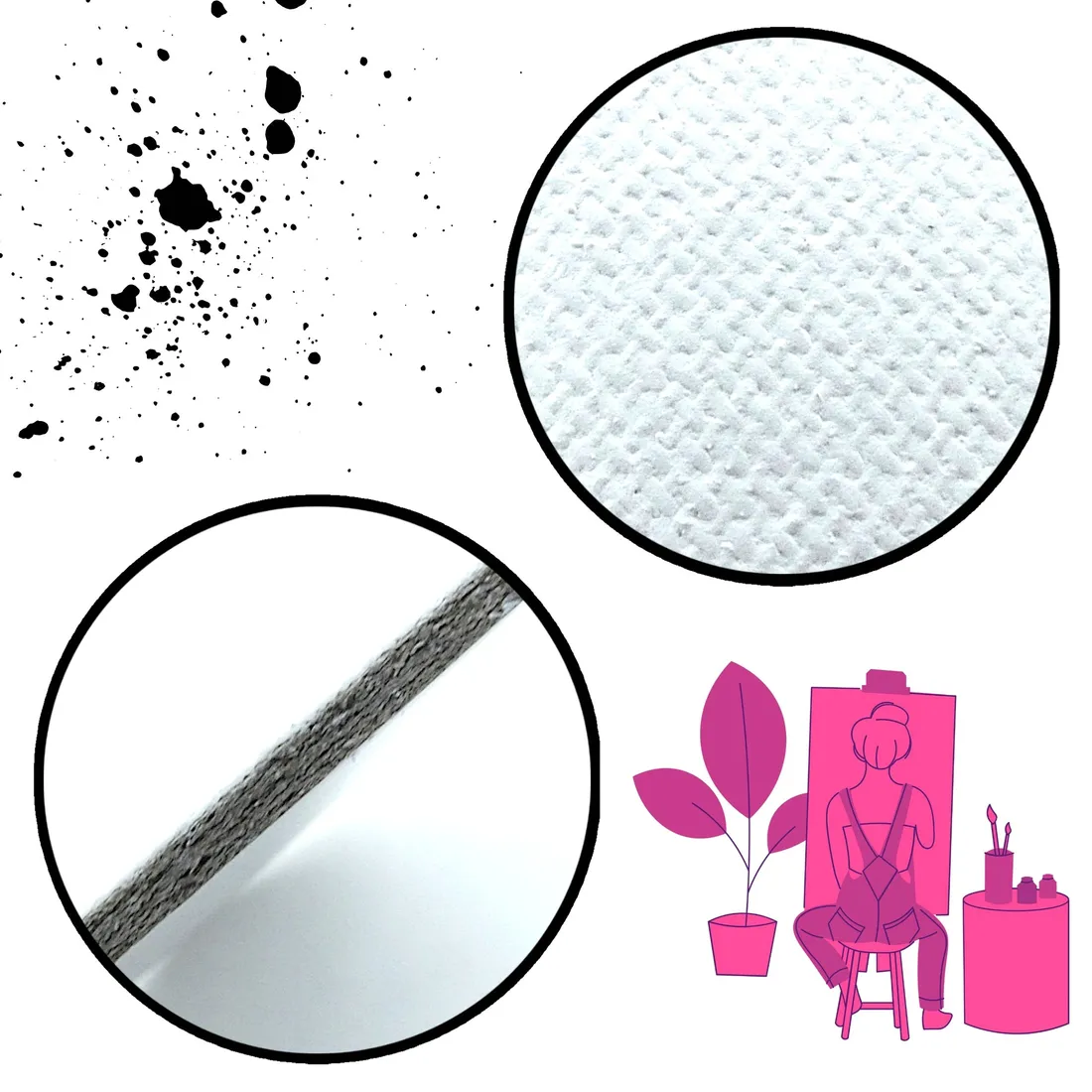 tablica-malarska-panel-kolo-40-cm-stan-nowy