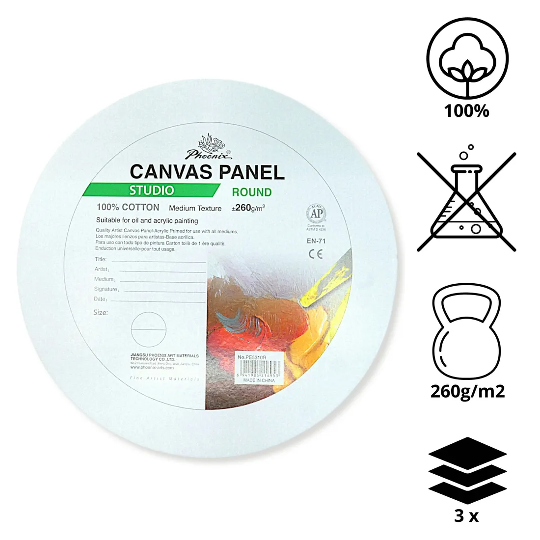 tablica-malarska-panel-kolo-20-cm-stan-nowy