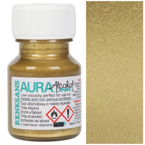 Tusz Alkoholowy Aura Ink Renesans 30 ml Złoty