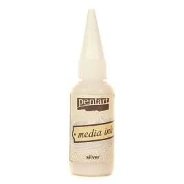 tusz-alkoholowy-media-ink-pentart-srebro-20-ml