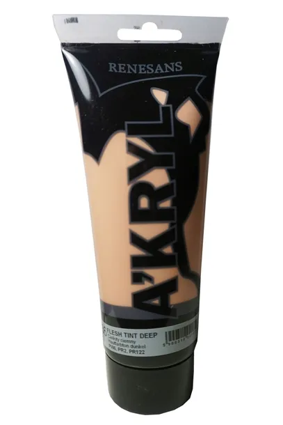 Farby Akrylowe Akryl Renesans 200ml Cielisty Ciemny
