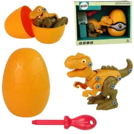 zestaw-dinozaur-tyranozaur-rex-z-jajkiem-diy-srubokret-pomaranczowy