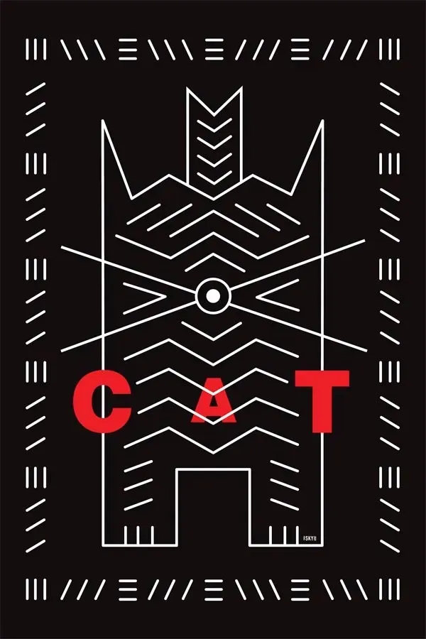 cat-black-plakat-40x60-cm-stan-nowy