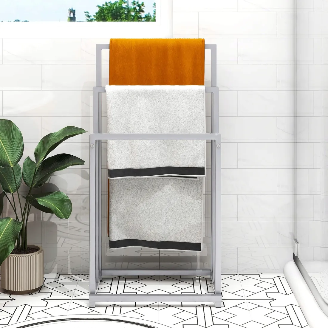 stojak-na-reczniki-wolnostojacy-3-wieszaki-30x44x88-cm-szary-stan-nowy