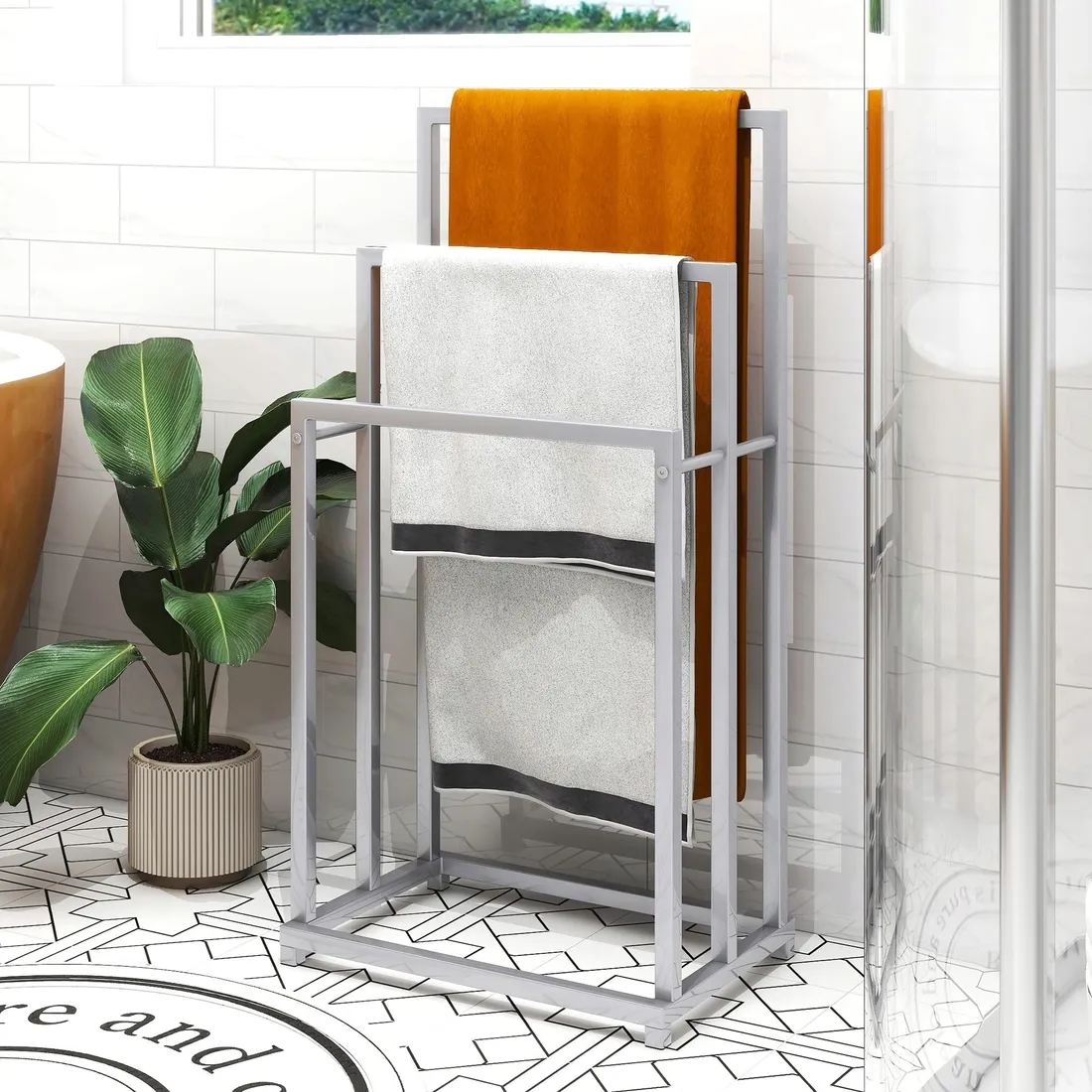 stojak-na-reczniki-wolnostojacy-3-wieszaki-30x44x88-cm-szary-stan-nowy