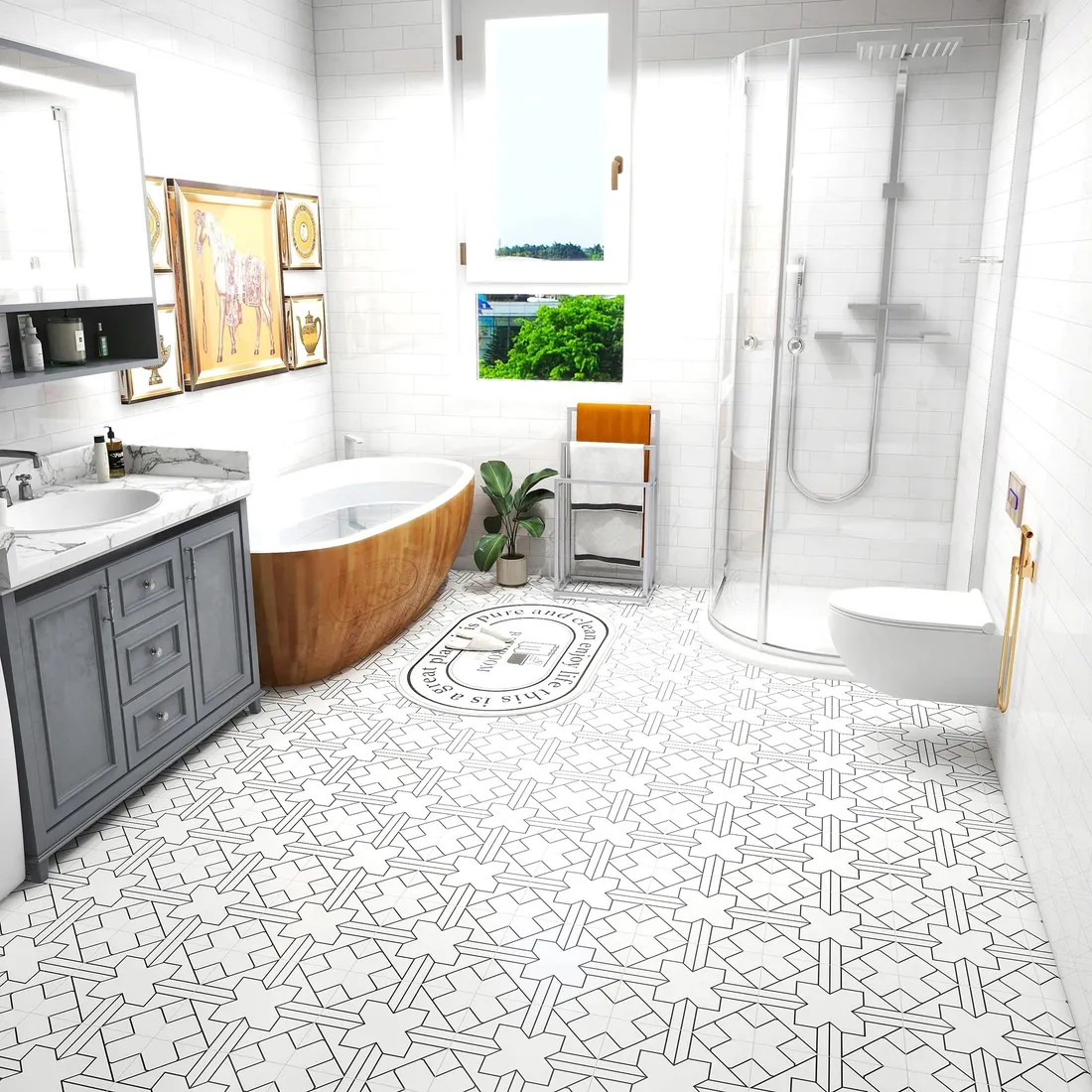 stojak-na-reczniki-wolnostojacy-3-wieszaki-30x44x88-cm-szary-stan-nowy