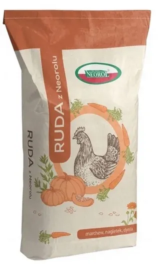Pasza Dla Kur Niosek Z Marchewką Dynią Nagietkiem Ruda Neorol Worek 25kg