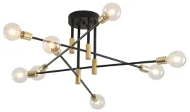 lampa-app733-sufitowa-zyrandol-czarna-zlota-loft