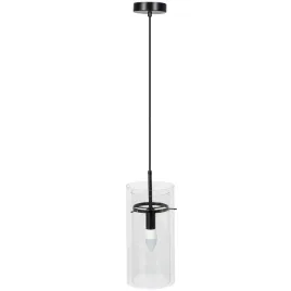lampa-app1211-czarna-sufitowa-szklany-klosz-tuba