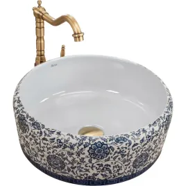 umywalka-florisa-bezowa-kwiatowy-niebieski-wzor-ceramiczna-rea