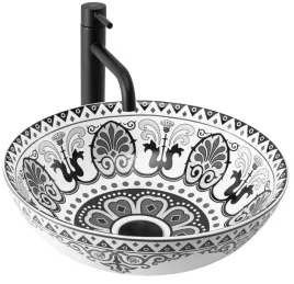 umywalka-etno-ceramiczna-nablatowa-wzor-okragla-rea