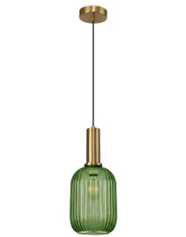 lampa-app459-sufitowa-wiszaca-szklana-zielona-ryflowana