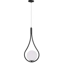 lampa-g111-czarna-sufitowa-szklana-mleczny-klosz
