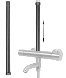 adapter-przedluzka-50-tytan-grafit-mat-do-zestawu-prysznicowego-rea
