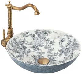 umywalka-juliana-niebieska-mat-ceramiczna-wzor-rustykalna-rea