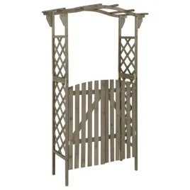 drewniana-pergola-ogrodowa-z-brama-lite-drewno-szara-116x40x204-cm