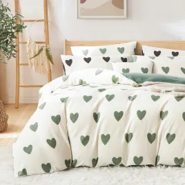 posciel-flanelowa-zimowa-135x200-4-czesciowa-covebett-biala-z-zielonymi