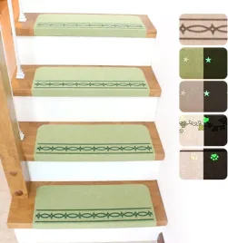 dywaniki-na-schody-7-szt-antyposlizgowe-zielone-fukuen-55x21cm