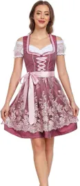 dirndl-sukienka-bawarska-midi-bordowa-z-bluzka-3-czesciowa-rozmiar-42